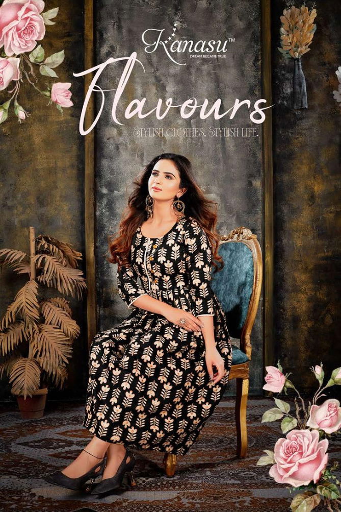 Flavours By Kanasu Designer Kurtis Catalog
